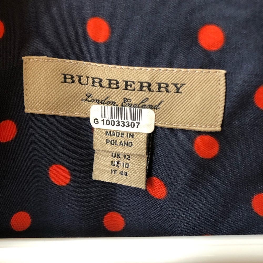 Burberry Silk Polka Dot Wrap Tea Dress - Picture 5 of 8
